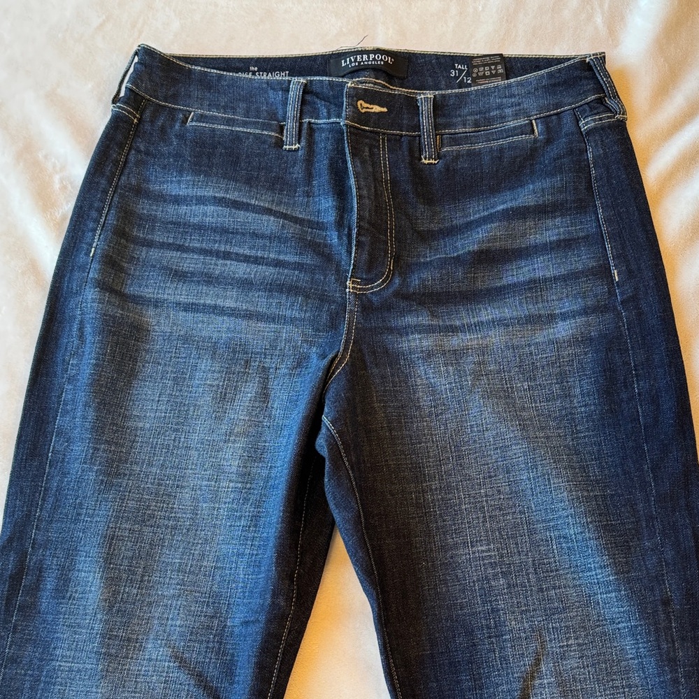 Liverpool Women's Dark Blue Straight Leg Jeans